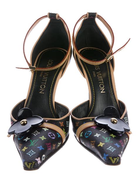 louis vuitton black heel sandals|louis vuitton sandals monogram.